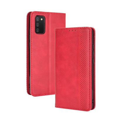 Magnetic Buckle Retro Crazy Horse Texture Horizontal Flip Leather Case with Holder & Card Slots & Photo Frame, For Samsung Galaxy A02s (Eurasian Version), For Samsung Galaxy A02s (US Version), For Samsung Galaxy A72 5G, For Samsung Galaxy S21+ 5G      ...