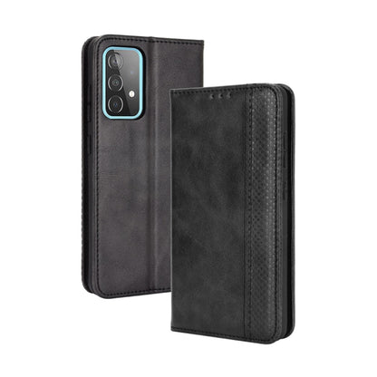 Magnetic Buckle Retro Crazy Horse Texture Horizontal Flip Leather Case with Holder & Card Slots & Photo Frame, For Samsung Galaxy A02s (Eurasian Version), For Samsung Galaxy A02s (US Version), For Samsung Galaxy A72 5G, For Samsung Galaxy S21+ 5G      ...