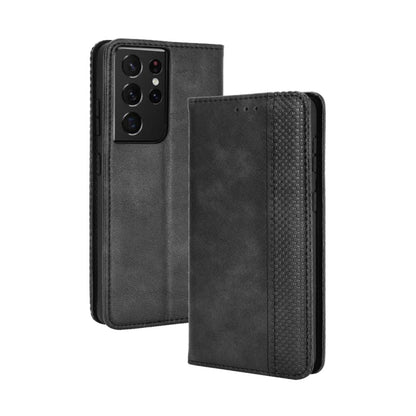 Magnetic Buckle Retro Crazy Horse Texture Horizontal Flip Leather Case with Holder & Card Slots & Photo Frame, For Samsung Galaxy A02s (Eurasian Version), For Samsung Galaxy A02s (US Version), For Samsung Galaxy A72 5G, For Samsung Galaxy S21+ 5G      ...