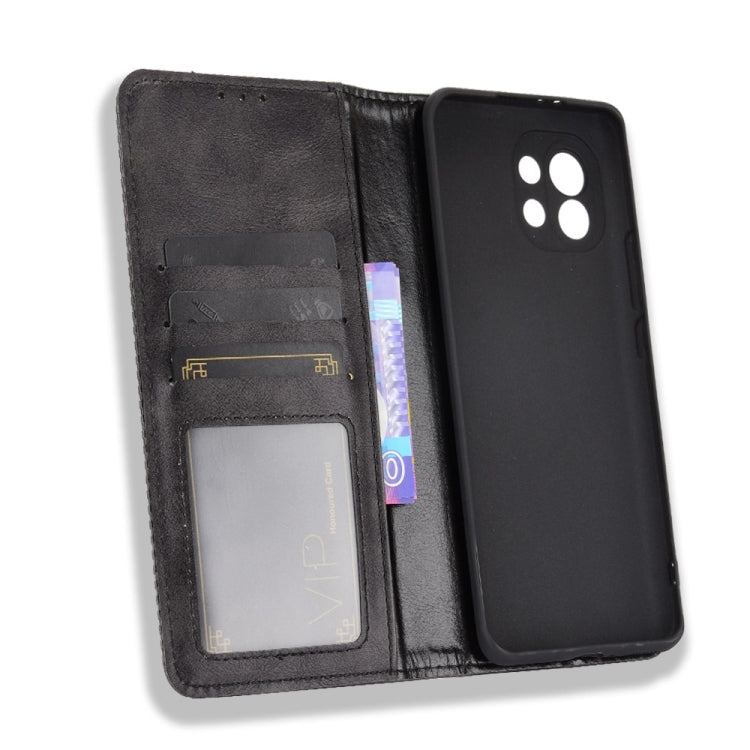 Magnetic Buckle Retro Crazy Horse Texture Horizontal Flip Leather Case with Holder & Card Slots & Photo Frame, For Xiaomi Mi 11, For Xiaomi Poco M3