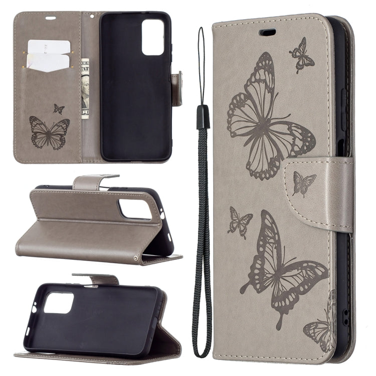 Embossing Two Butterflies Pattern Horizontal Flip PU Leather Case with Holder & Card Slot & Wallet & Lanyard, For Samsung Galaxy A32 5G, For Samsung Galaxy A52 5G / 4G, For Samsung Galaxy A72 5G / 4G, For Xiaomi Poco M3, For Samsung Galaxy A72 5G / 4G 5G