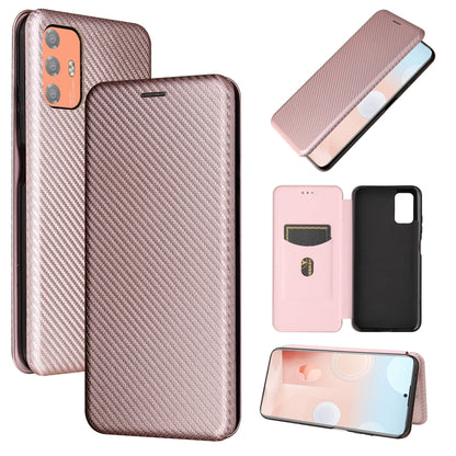 Carbon Fiber Texture Magnetic Horizontal Flip TPU + PC + PU Leather Case with Card Slot, For HTC Desire 21 Pro, For vivo Y51 2020, For OnePlus 9, For UMIDIGI A7S