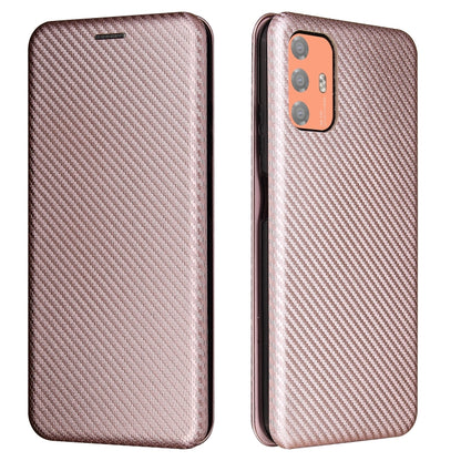 Carbon Fiber Texture Magnetic Horizontal Flip TPU + PC + PU Leather Case with Card Slot, For HTC Desire 21 Pro, For vivo Y51 2020, For OnePlus 9, For UMIDIGI A7S
