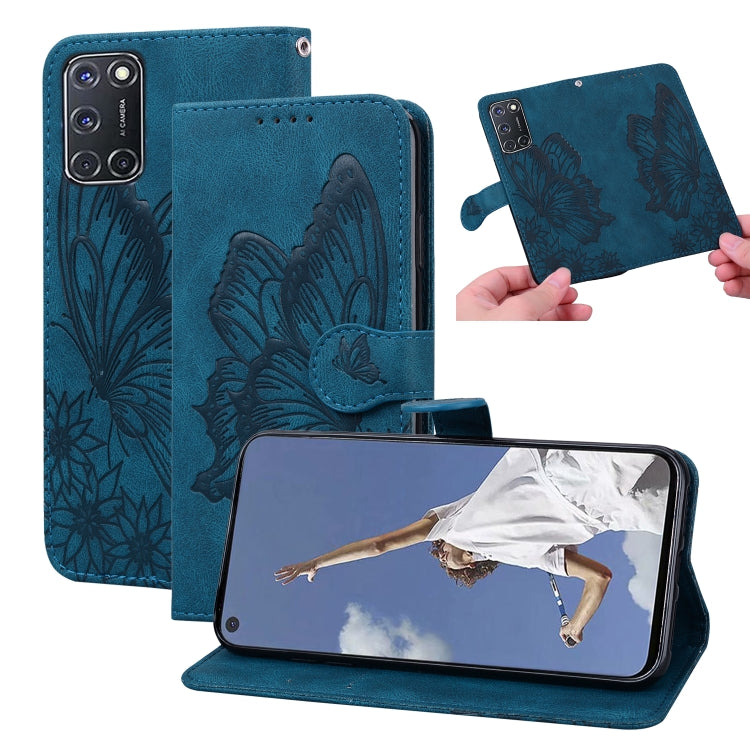 Retro Skin Feel Butterflies Embossing Horizontal Flip Leather Case with Holder & Card Slots & Wallet, For OPPO A52 / A72 / A92, For OPPO A9 (2020), For Huawei P Smart 2021, For Huawei Honor 10X Lite