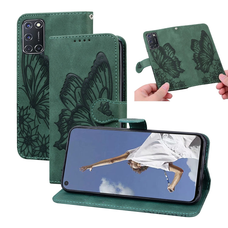 Retro Skin Feel Butterflies Embossing Horizontal Flip Leather Case with Holder & Card Slots & Wallet, For OPPO A52 / A72 / A92, For OPPO A9 (2020), For Huawei P Smart 2021, For Huawei Honor 10X Lite