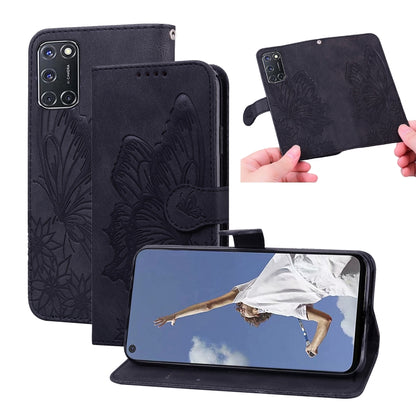 Retro Skin Feel Butterflies Embossing Horizontal Flip Leather Case with Holder & Card Slots & Wallet, For OPPO A52 / A72 / A92, For OPPO A9 (2020), For Huawei P Smart 2021, For Huawei Honor 10X Lite