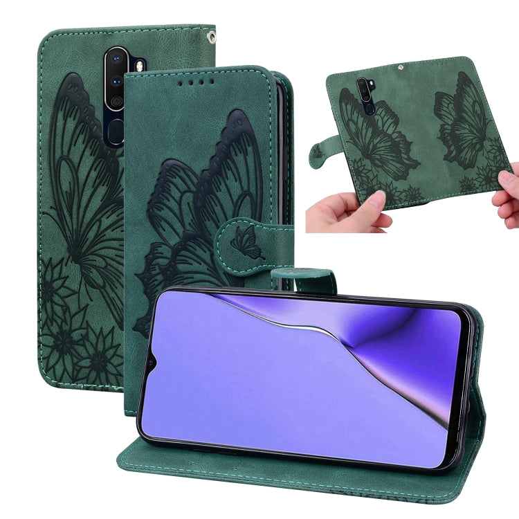 Retro Skin Feel Butterflies Embossing Horizontal Flip Leather Case with Holder & Card Slots & Wallet, For OPPO A52 / A72 / A92, For OPPO A9 (2020), For Huawei P Smart 2021, For Huawei Honor 10X Lite