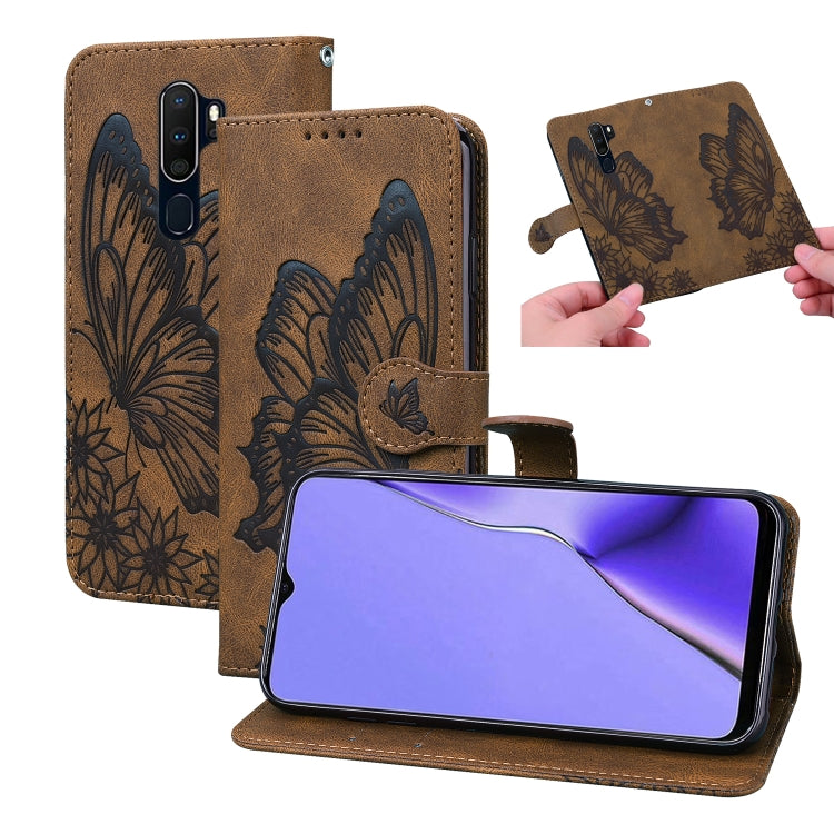 Retro Skin Feel Butterflies Embossing Horizontal Flip Leather Case with Holder & Card Slots & Wallet, For OPPO A52 / A72 / A92, For OPPO A9 (2020), For Huawei P Smart 2021, For Huawei Honor 10X Lite