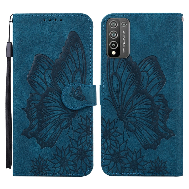 Retro Skin Feel Butterflies Embossing Horizontal Flip Leather Case with Holder & Card Slots & Wallet, For OPPO A52 / A72 / A92, For OPPO A9 (2020), For Huawei P Smart 2021, For Huawei Honor 10X Lite