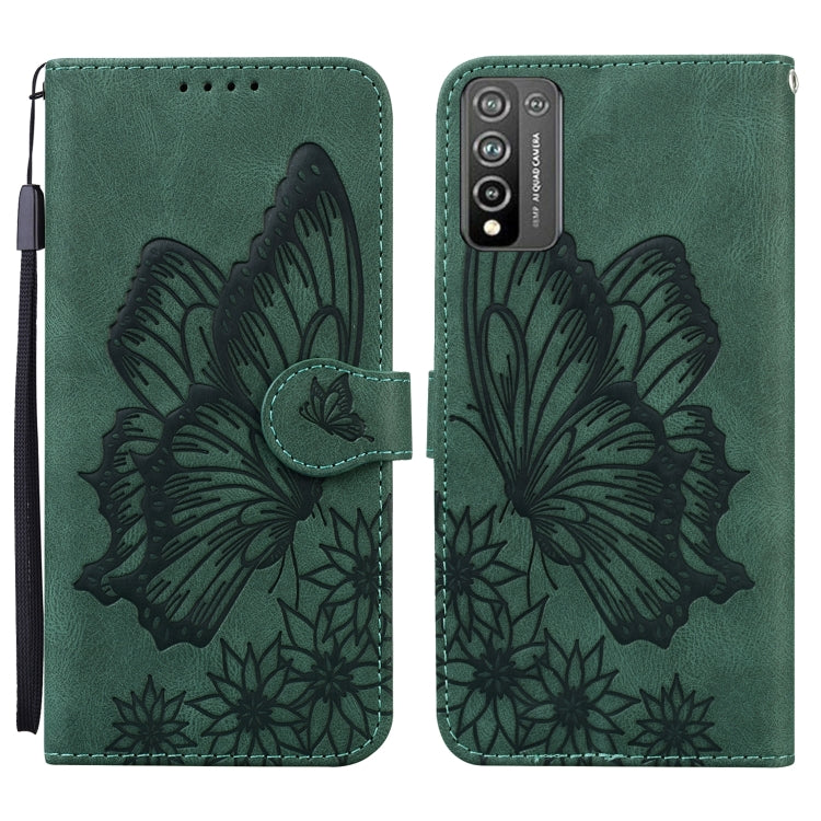 Retro Skin Feel Butterflies Embossing Horizontal Flip Leather Case with Holder & Card Slots & Wallet, For OPPO A52 / A72 / A92, For OPPO A9 (2020), For Huawei P Smart 2021, For Huawei Honor 10X Lite