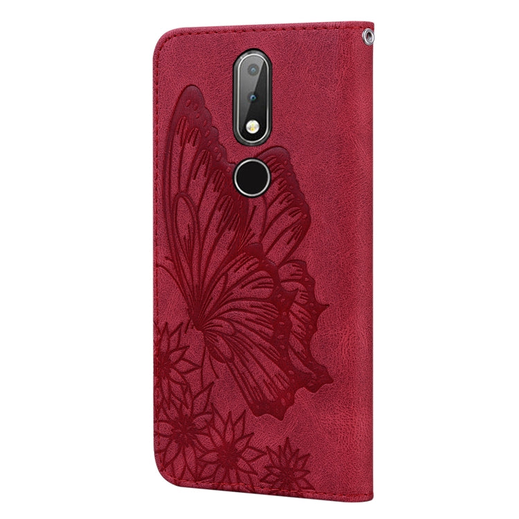 Retro Skin Feel Butterflies Embossing Horizontal Flip Leather Case with Holder & Card Slots & Wallet, For Nokia 2.4, For Nokia 3.4