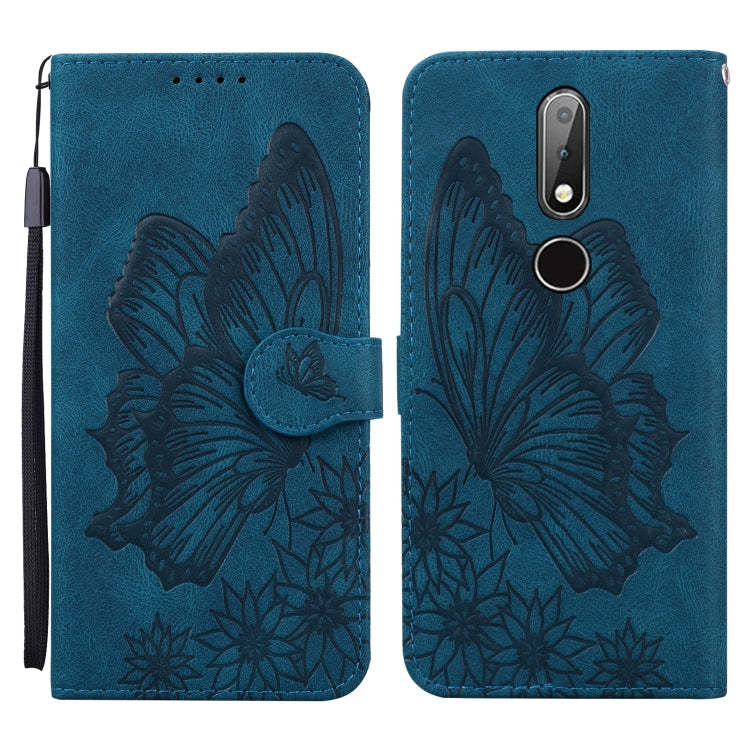 Retro Skin Feel Butterflies Embossing Horizontal Flip Leather Case with Holder & Card Slots & Wallet, For Nokia 2.4, For Nokia 3.4