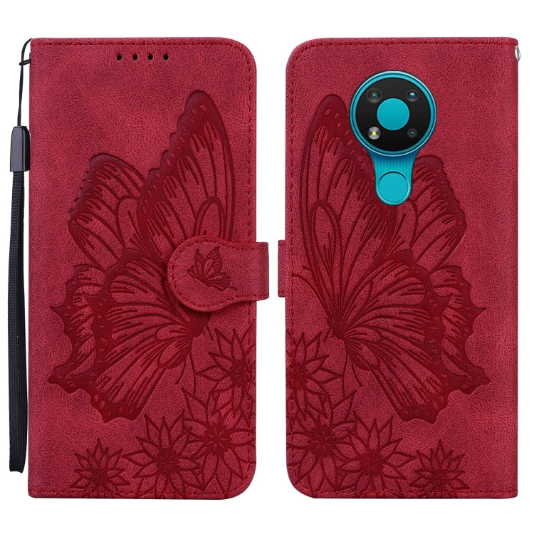 Retro Skin Feel Butterflies Embossing Horizontal Flip Leather Case with Holder & Card Slots & Wallet, For Nokia 2.4, For Nokia 3.4