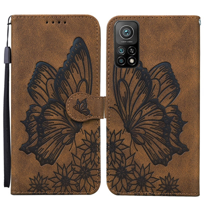 Retro Skin Feel Butterflies Embossing Horizontal Flip Leather Case with Holder & Card Slots & Wallet, For Xiaomi Mi 10T Pro 5G, For Xiaomi Mi 10T Lite 5G