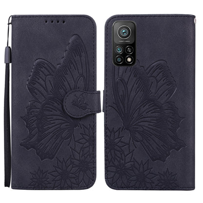 Retro Skin Feel Butterflies Embossing Horizontal Flip Leather Case with Holder & Card Slots & Wallet, For Xiaomi Mi 10T Pro 5G, For Xiaomi Mi 10T Lite 5G