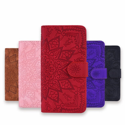 Calf Pattern Mandala Double Folding Design Embossed Leather Case with Wallet & Holder & Card Slots, For Xiaomi Redmi 7 / Redmi Y3, For Xiaomi Redmi Note 8, For Xiaomi Redmi Note 8 Pro, For Galaxy A10s, For Galaxy A20s, For Galaxy A30s / A50s           ...