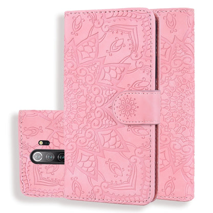 Calf Pattern Mandala Double Folding Design Embossed Leather Case with Wallet & Holder & Card Slots, For Xiaomi Redmi 7 / Redmi Y3, For Xiaomi Redmi Note 8, For Xiaomi Redmi Note 8 Pro, For Galaxy A10s, For Galaxy A20s, For Galaxy A30s / A50s           ...