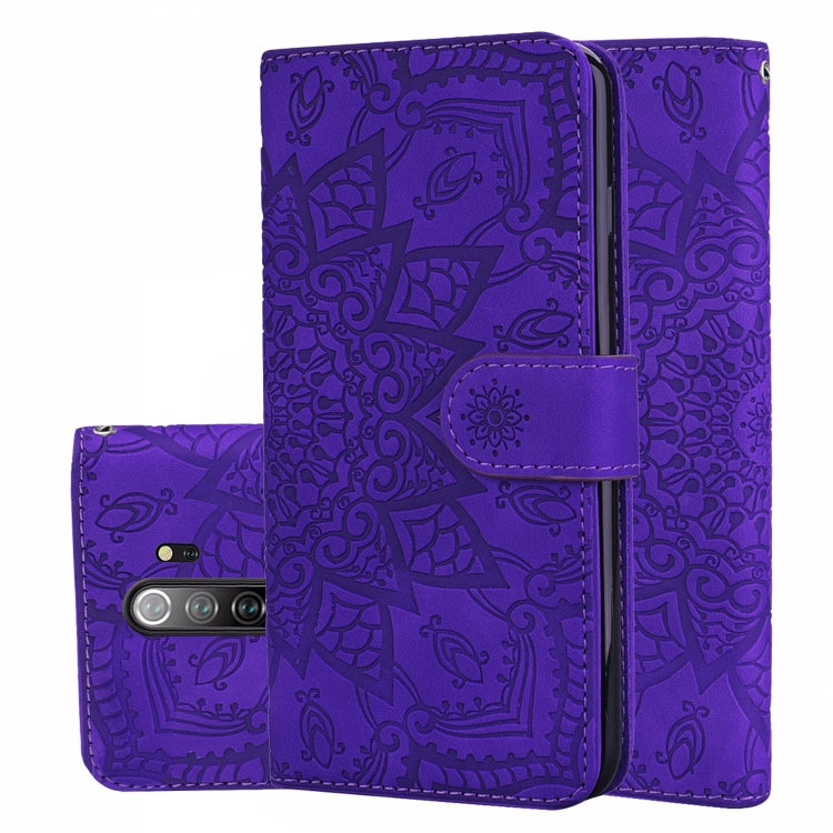 Calf Pattern Mandala Double Folding Design Embossed Leather Case with Wallet & Holder & Card Slots, For Xiaomi Redmi 7 / Redmi Y3, For Xiaomi Redmi Note 8, For Xiaomi Redmi Note 8 Pro, For Galaxy A10s, For Galaxy A20s, For Galaxy A30s / A50s           ...