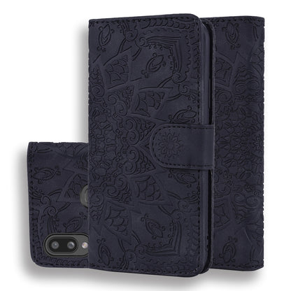 Calf Pattern Mandala Double Folding Design Embossed Leather Case with Wallet & Holder & Card Slots, For Xiaomi Redmi 7 / Redmi Y3, For Xiaomi Redmi Note 8, For Xiaomi Redmi Note 8 Pro, For Galaxy A10s, For Galaxy A20s, For Galaxy A30s / A50s           ...