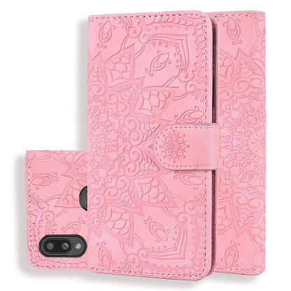 Calf Pattern Mandala Double Folding Design Embossed Leather Case with Wallet & Holder & Card Slots, For Xiaomi Redmi 7 / Redmi Y3, For Xiaomi Redmi Note 8, For Xiaomi Redmi Note 8 Pro, For Galaxy A10s, For Galaxy A20s, For Galaxy A30s / A50s           ...