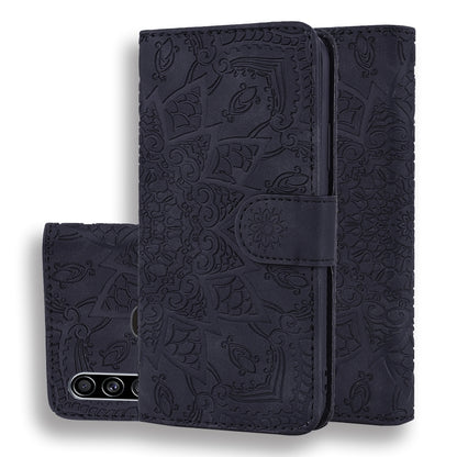 Calf Pattern Mandala Double Folding Design Embossed Leather Case with Wallet & Holder & Card Slots, For Xiaomi Redmi 7 / Redmi Y3, For Xiaomi Redmi Note 8, For Xiaomi Redmi Note 8 Pro, For Galaxy A10s, For Galaxy A20s, For Galaxy A30s / A50s           ...