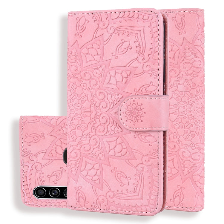 Calf Pattern Mandala Double Folding Design Embossed Leather Case with Wallet & Holder & Card Slots, For Xiaomi Redmi 7 / Redmi Y3, For Xiaomi Redmi Note 8, For Xiaomi Redmi Note 8 Pro, For Galaxy A10s, For Galaxy A20s, For Galaxy A30s / A50s           ...