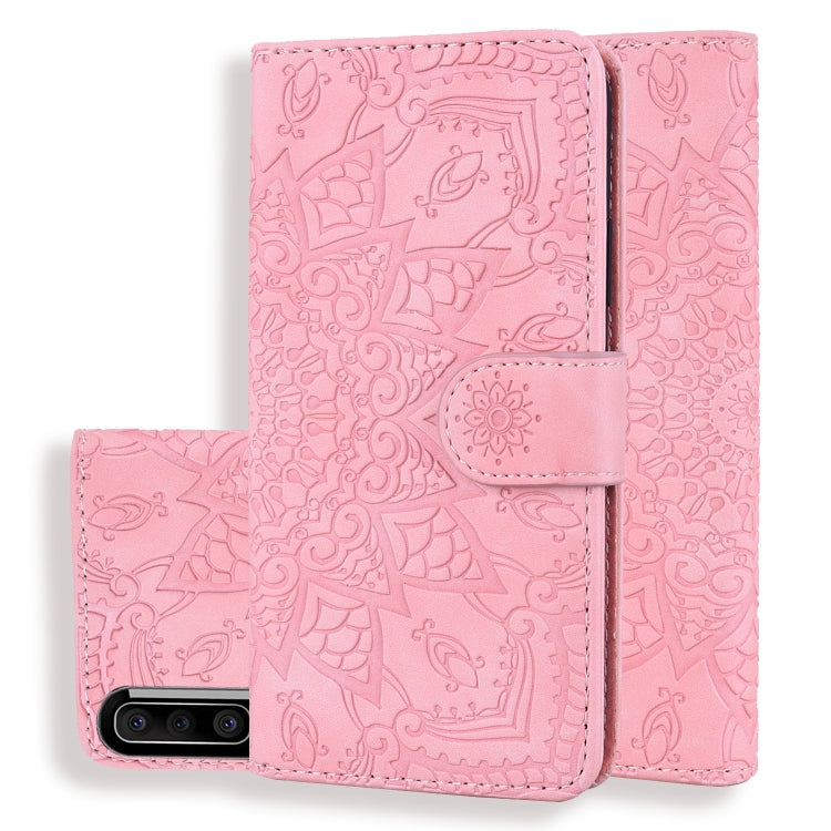Calf Pattern Mandala Double Folding Design Embossed Leather Case with Wallet & Holder & Card Slots, For Xiaomi Redmi 7 / Redmi Y3, For Xiaomi Redmi Note 8, For Xiaomi Redmi Note 8 Pro, For Galaxy A10s, For Galaxy A20s, For Galaxy A30s / A50s           ...