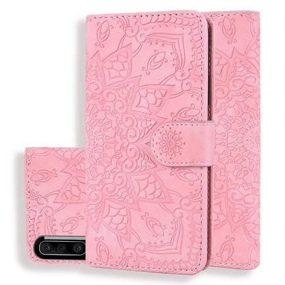 Calf Pattern Mandala Double Folding Design Embossed Leather Case with Wallet & Holder & Card Slots, For Xiaomi Redmi 7 / Redmi Y3, For Xiaomi Redmi Note 8, For Xiaomi Redmi Note 8 Pro, For Galaxy A10s, For Galaxy A20s, For Galaxy A30s / A50s           ...