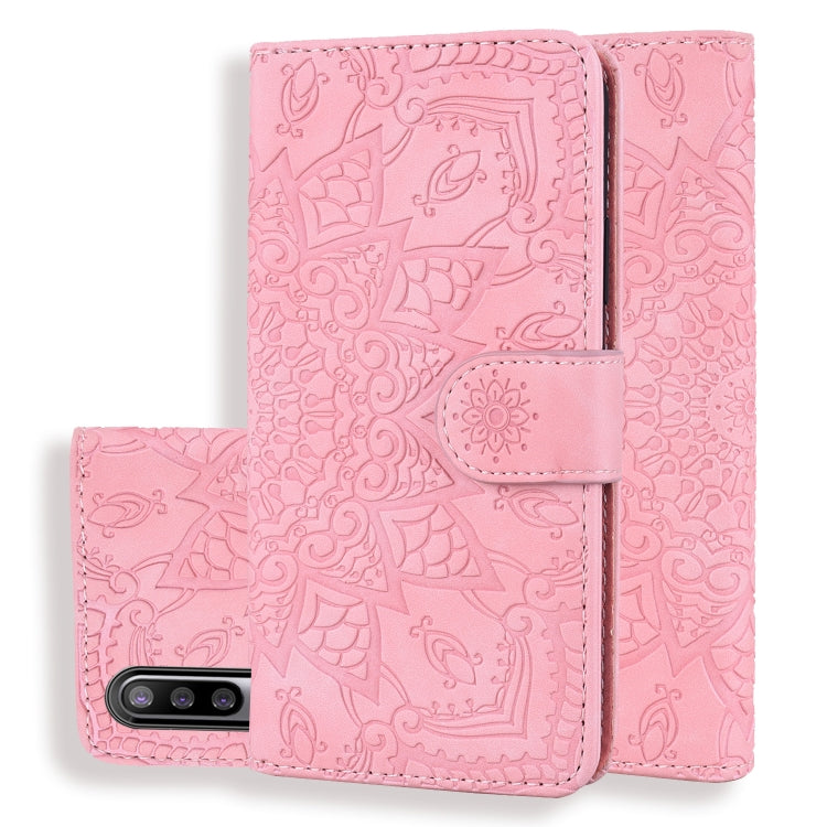 Calf Pattern Mandala Double Folding Design Embossed Leather Case with Wallet & Holder & Card Slots, For Xiaomi Redmi 7 / Redmi Y3, For Xiaomi Redmi Note 8, For Xiaomi Redmi Note 8 Pro, For Galaxy A10s, For Galaxy A20s, For Galaxy A30s / A50s           ...