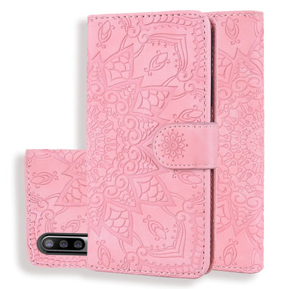 Calf Pattern Mandala Double Folding Design Embossed Leather Case with Wallet & Holder & Card Slots, For Xiaomi Redmi 7 / Redmi Y3, For Xiaomi Redmi Note 8, For Xiaomi Redmi Note 8 Pro, For Galaxy A10s, For Galaxy A20s, For Galaxy A30s / A50s           ...