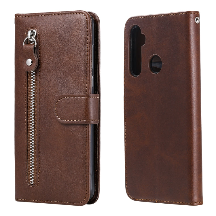 Fashion Calf Texture Zipper Horizontal Flip Leather Case with Holder & Card Slots & Wallet, For OPPO F17 Pro / A93, For OPPO Realme 5 / 5s / C3, For Google Pixel 4a 4G, For Google Pixel 5 XL / Pixel 4a 5G