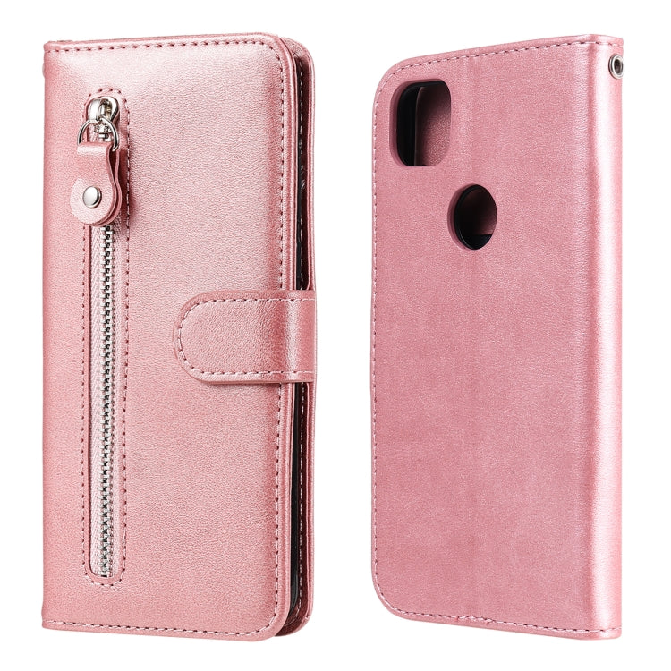 Fashion Calf Texture Zipper Horizontal Flip Leather Case with Holder & Card Slots & Wallet, For OPPO F17 Pro / A93, For OPPO Realme 5 / 5s / C3, For Google Pixel 4a 4G, For Google Pixel 5 XL / Pixel 4a 5G