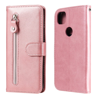 Fashion Calf Texture Zipper Horizontal Flip Leather Case with Holder & Card Slots & Wallet, For OPPO F17 Pro / A93, For OPPO Realme 5 / 5s / C3, For Google Pixel 4a 4G, For Google Pixel 5 XL / Pixel 4a 5G