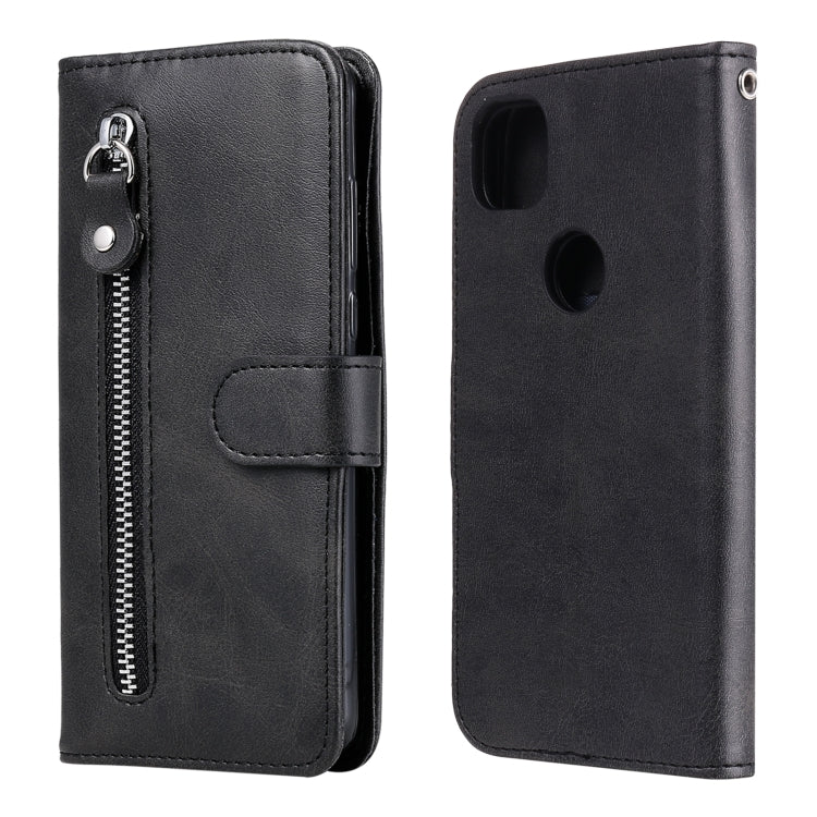 Fashion Calf Texture Zipper Horizontal Flip Leather Case with Holder & Card Slots & Wallet, For OPPO F17 Pro / A93, For OPPO Realme 5 / 5s / C3, For Google Pixel 4a 4G, For Google Pixel 5 XL / Pixel 4a 5G