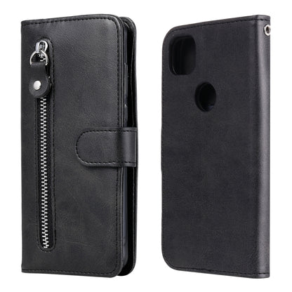 Fashion Calf Texture Zipper Horizontal Flip Leather Case with Holder & Card Slots & Wallet, For OPPO F17 Pro / A93, For OPPO Realme 5 / 5s / C3, For Google Pixel 4a 4G, For Google Pixel 5 XL / Pixel 4a 5G