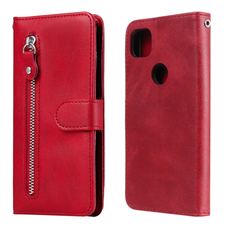 Fashion Calf Texture Zipper Horizontal Flip Leather Case with Holder & Card Slots & Wallet, For OPPO F17 Pro / A93, For OPPO Realme 5 / 5s / C3, For Google Pixel 4a 4G, For Google Pixel 5 XL / Pixel 4a 5G