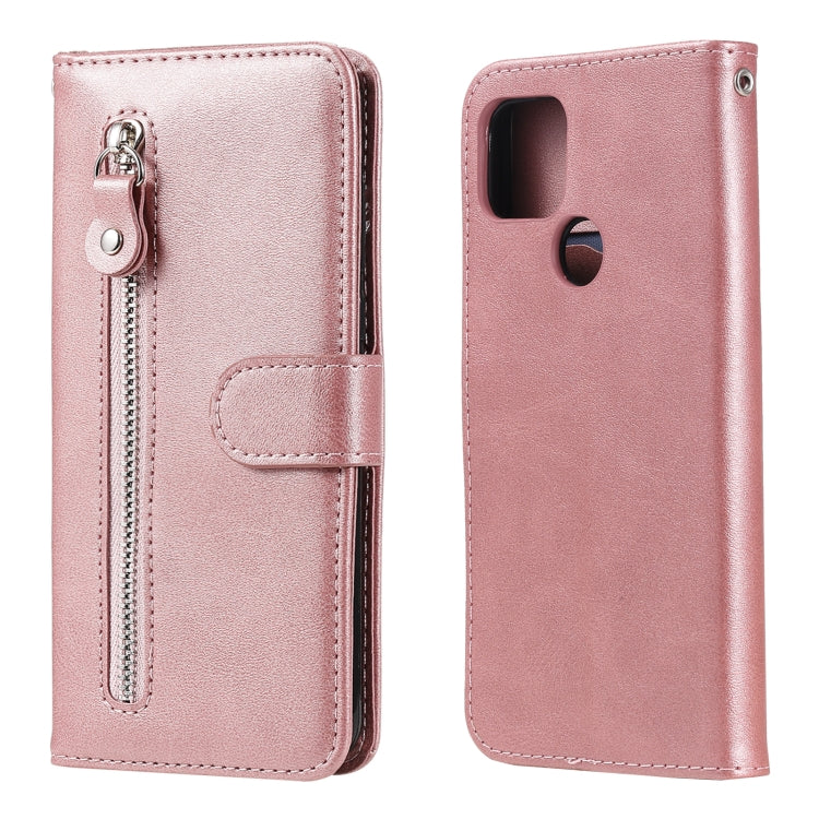 Fashion Calf Texture Zipper Horizontal Flip Leather Case with Holder & Card Slots & Wallet, For OPPO F17 Pro / A93, For OPPO Realme 5 / 5s / C3, For Google Pixel 4a 4G, For Google Pixel 5 XL / Pixel 4a 5G