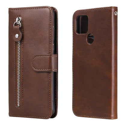 Fashion Calf Texture Zipper Horizontal Flip Leather Case with Holder & Card Slots & Wallet, For OPPO F17 Pro / A93, For OPPO Realme 5 / 5s / C3, For Google Pixel 4a 4G, For Google Pixel 5 XL / Pixel 4a 5G