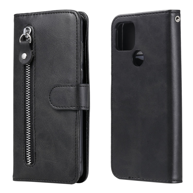Fashion Calf Texture Zipper Horizontal Flip Leather Case with Holder & Card Slots & Wallet, For OPPO F17 Pro / A93, For OPPO Realme 5 / 5s / C3, For Google Pixel 4a 4G, For Google Pixel 5 XL / Pixel 4a 5G