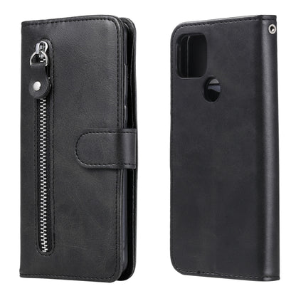 Fashion Calf Texture Zipper Horizontal Flip Leather Case with Holder & Card Slots & Wallet, For OPPO F17 Pro / A93, For OPPO Realme 5 / 5s / C3, For Google Pixel 4a 4G, For Google Pixel 5 XL / Pixel 4a 5G