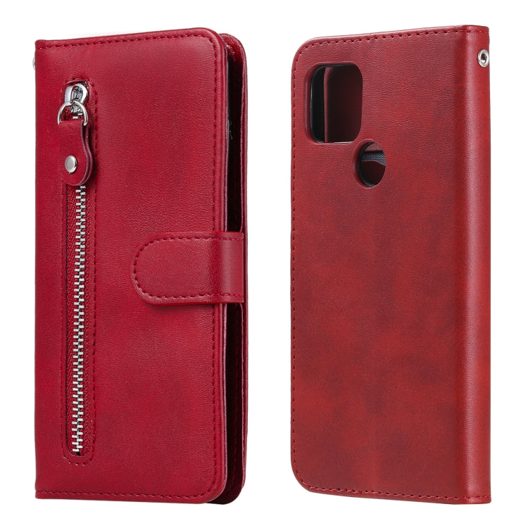 Fashion Calf Texture Zipper Horizontal Flip Leather Case with Holder & Card Slots & Wallet, For OPPO F17 Pro / A93, For OPPO Realme 5 / 5s / C3, For Google Pixel 4a 4G, For Google Pixel 5 XL / Pixel 4a 5G