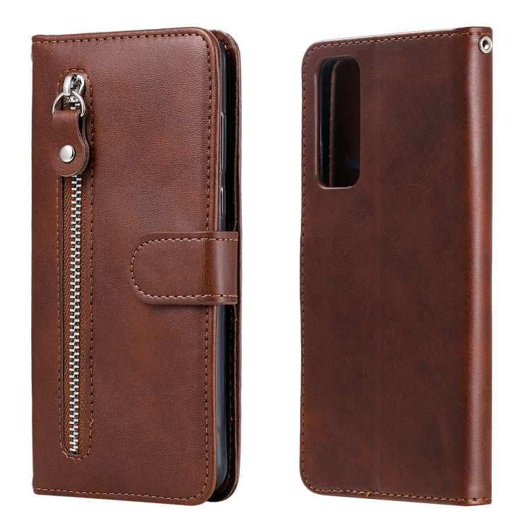 Fashion Calf Texture Zipper Horizontal Flip Leather Case with Holder & Card Slots & Wallet, For Xiaomi Poco M3 / Redmi Note 9 4G, For Huawei P Smart 2021 / Y7a / Honor 10X Lite