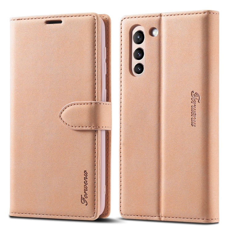 Forwenw F1 Series Matte Strong Magnetism Horizontal Flip Leather Case with Holder & Card Slots & Wallet & Photo Frame, For Samsung Galaxy A12, For Samsung Galaxy A32 5G, For Samsung Galaxy S21 5G, For Samsung Galaxy S21+ 5G                             ...