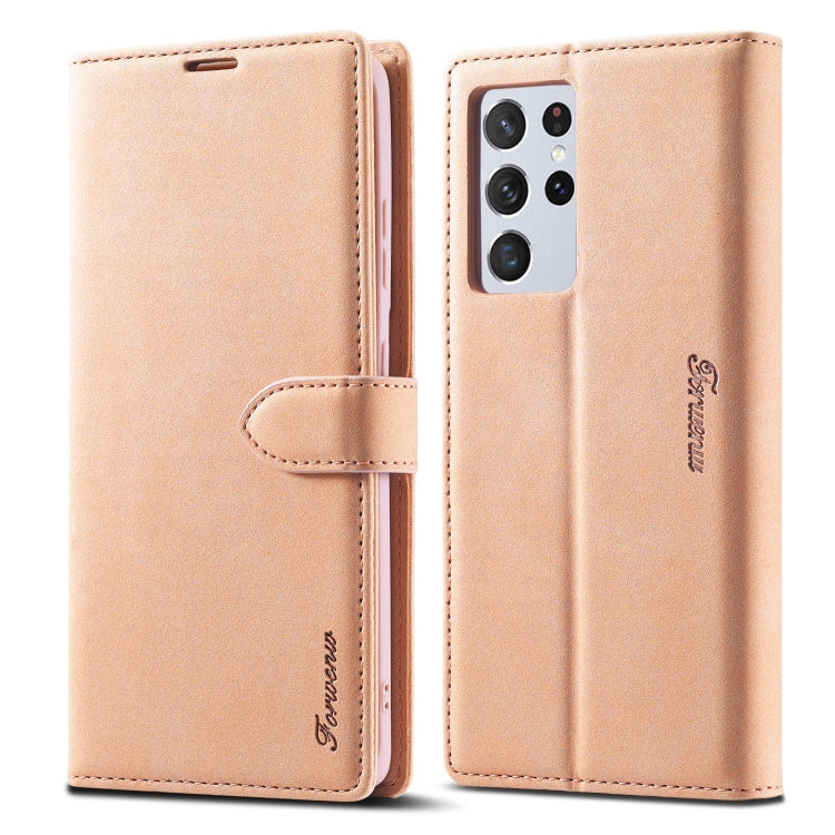 Forwenw F1 Series Matte Strong Magnetism Horizontal Flip Leather Case with Holder & Card Slots & Wallet & Photo Frame, For Samsung Galaxy A12, For Samsung Galaxy A32 5G, For Samsung Galaxy S21 5G, For Samsung Galaxy S21+ 5G                             ...