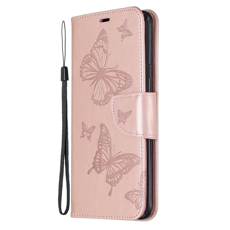 Two Butterflies Embossing Pattern Horizontal Flip Leather Case with Holder & Card Slot & Wallet & Lanyard, For Huawei Mate 30 Lite, For Huawei Mate 30 Pro, For Galaxy A10s, For Galaxy A20s, For Xiaomi Redmi Note 8, For Xiaomi Redmi Note 8 Pro