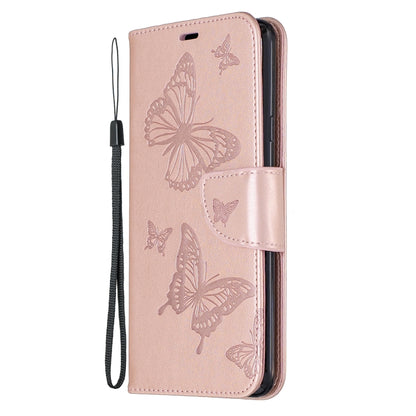 Two Butterflies Embossing Pattern Horizontal Flip Leather Case with Holder & Card Slot & Wallet & Lanyard, For Huawei Mate 30 Lite, For Huawei Mate 30 Pro, For Galaxy A10s, For Galaxy A20s, For Xiaomi Redmi Note 8, For Xiaomi Redmi Note 8 Pro