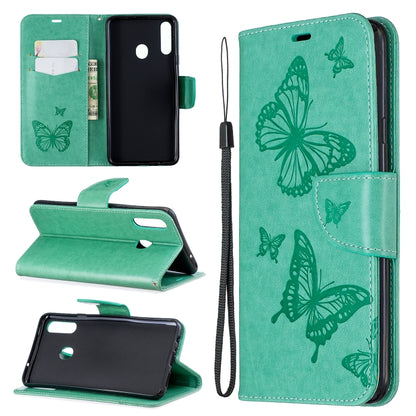 Two Butterflies Embossing Pattern Horizontal Flip Leather Case with Holder & Card Slot & Wallet & Lanyard, For Huawei Mate 30 Lite, For Huawei Mate 30 Pro, For Galaxy A10s, For Galaxy A20s, For Xiaomi Redmi Note 8, For Xiaomi Redmi Note 8 Pro