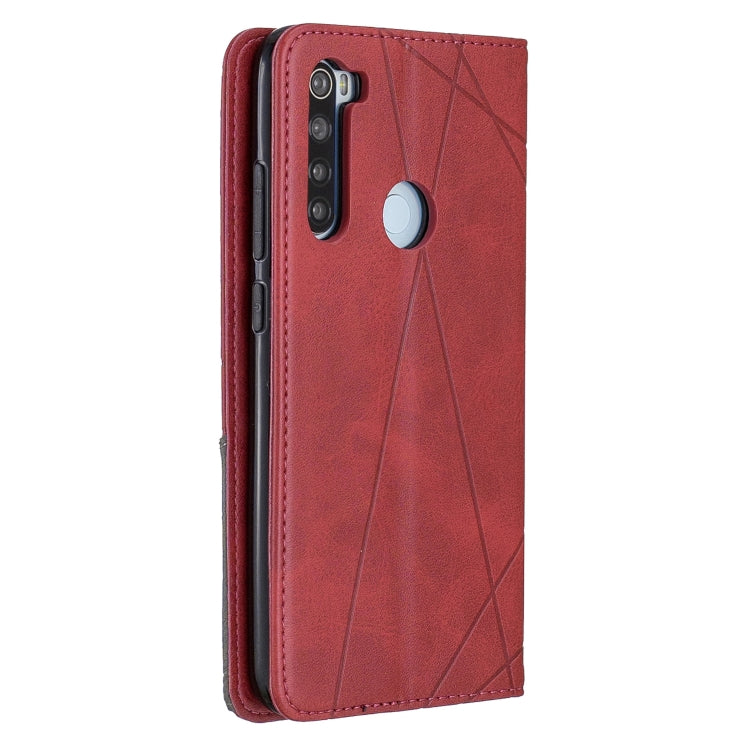 Rhombus Texture Horizontal Flip Magnetic Leather Case with Holder & Card Slots, For Xiaomi Redmi Note 8, For Xiaomi Redmi Note 8 Pro