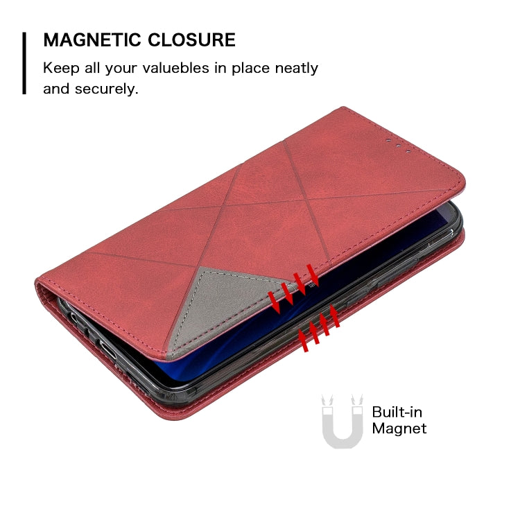 Rhombus Texture Horizontal Flip Magnetic Leather Case with Holder & Card Slots, For Xiaomi Redmi Note 8, For Xiaomi Redmi Note 8 Pro
