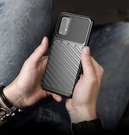 Thunderbolt Shockproof TPU Protective Soft Case, For LG K71, For LG Stylo 7 4G, For LG Stylo 7 5G, For OPPO Realme 7i, For Xiaomi Mi 10i 5G, For Xiaomi Mi 11 5G, For Xiaomi Redmi 9T